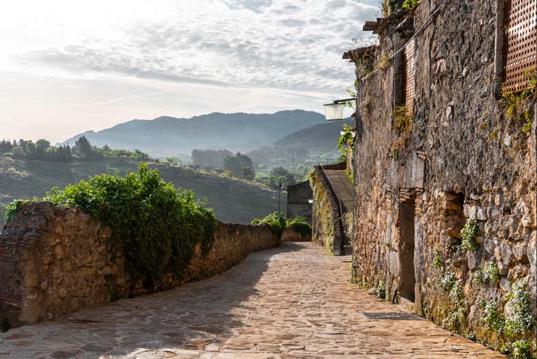 Calle tranquila en Bocairente