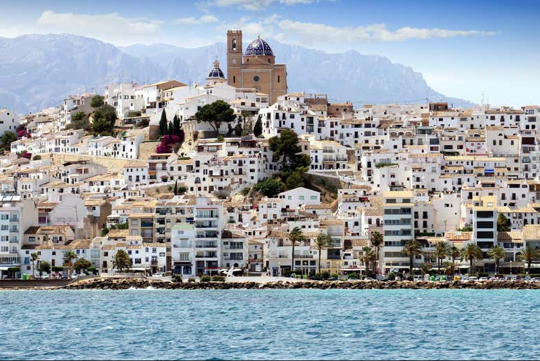 Panoramica di Altea, uno dei paesi più belli di Alicante