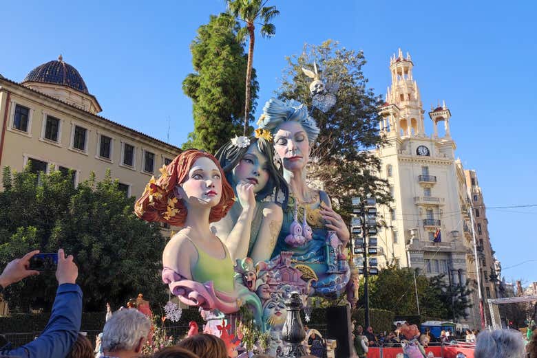 Falla típica de Valencia