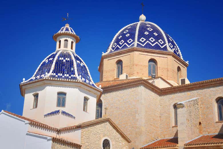 La cupola della chiesa di Altea