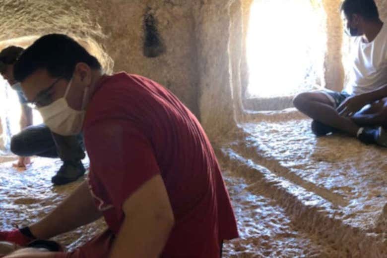 Interior de las cuevas