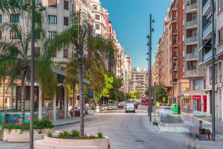 Uma das ruas do centro histórico de Valência