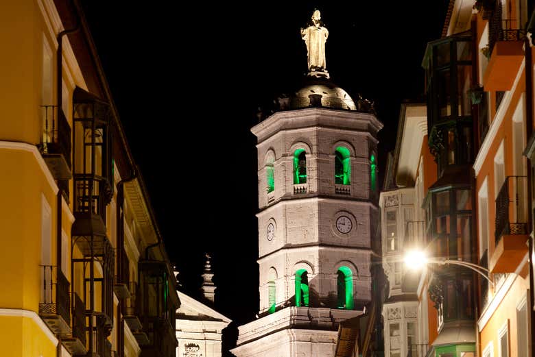 Valladolid ao cair da noite
