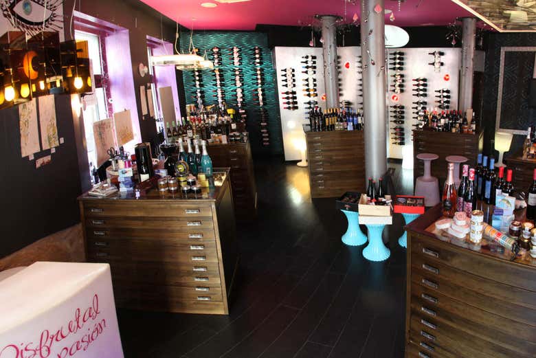 Sala de catas de la vinoteca Señorita Malauva