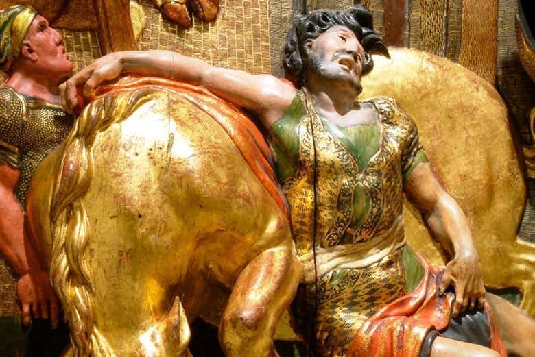 Dettaglio dell'Altare di San Benito