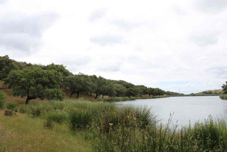 Caminhada pela represa de Los Valles