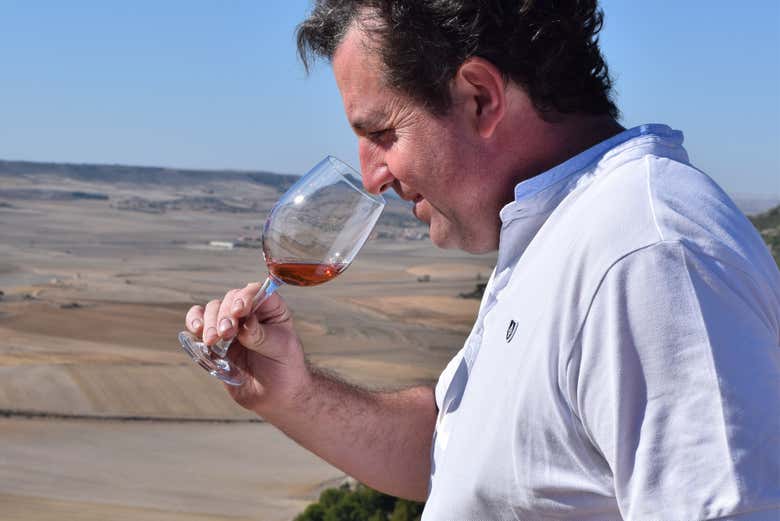 Degustação de vinhos da adega do Pisuerga