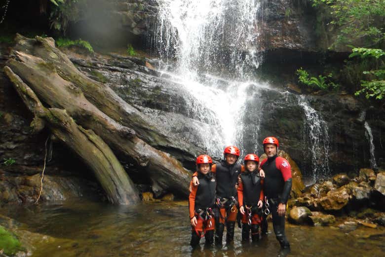 Canyoning en famille
