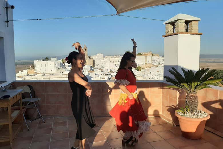 Aprendiendo a bailar flamenco