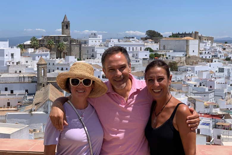 Una foto di gruppo durante il tour di Vejer