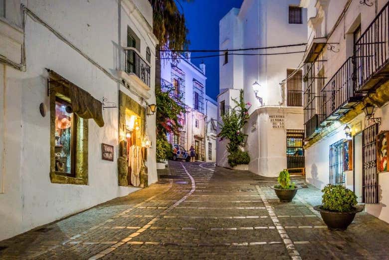 Strada di Vejer  di sera
