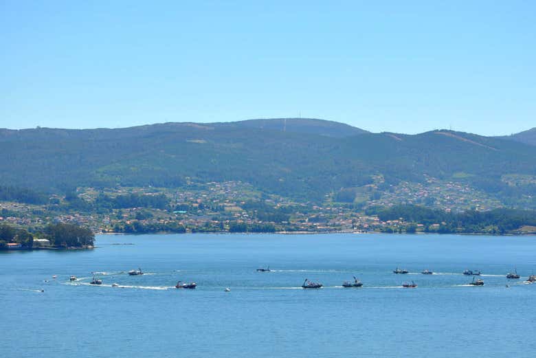 Barcos en la Ría de Vigo