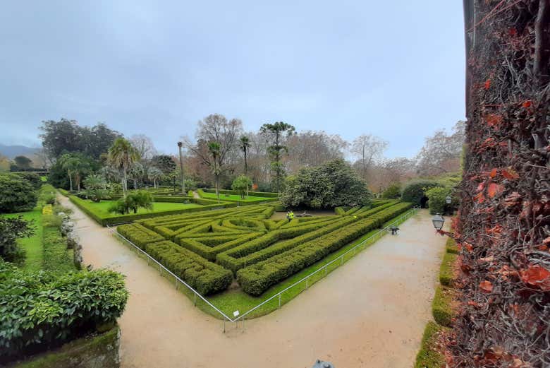 Labirinto nei giardini del pazo