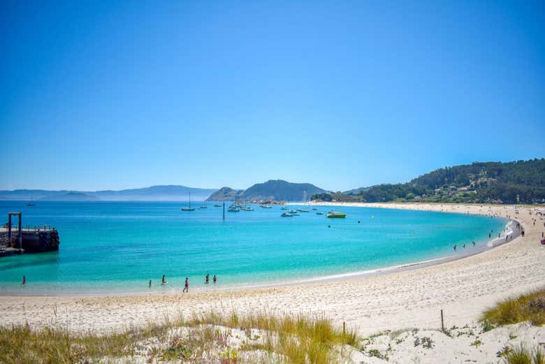 Una splendida spiaggia delle isole Cíes