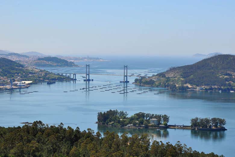 Ría de Vigo y la isla de San Simón
