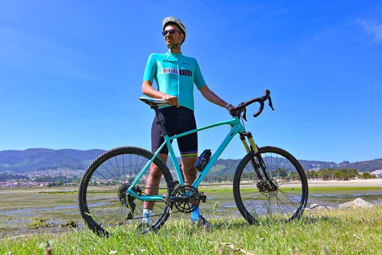 Posez avec le vélo électrique