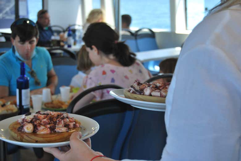 Os encantará la degustación de pulpo