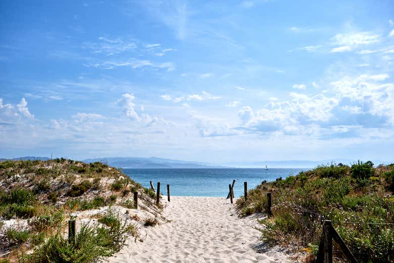 Una playa en las Islas Cíes