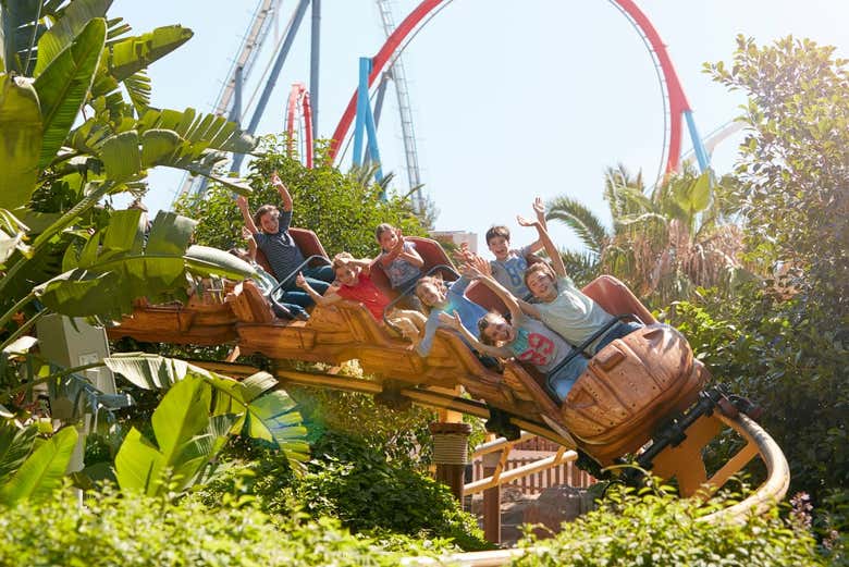 En las atracciones para los más pequeños