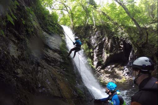 Diversión en el barranco del Cuvachín
