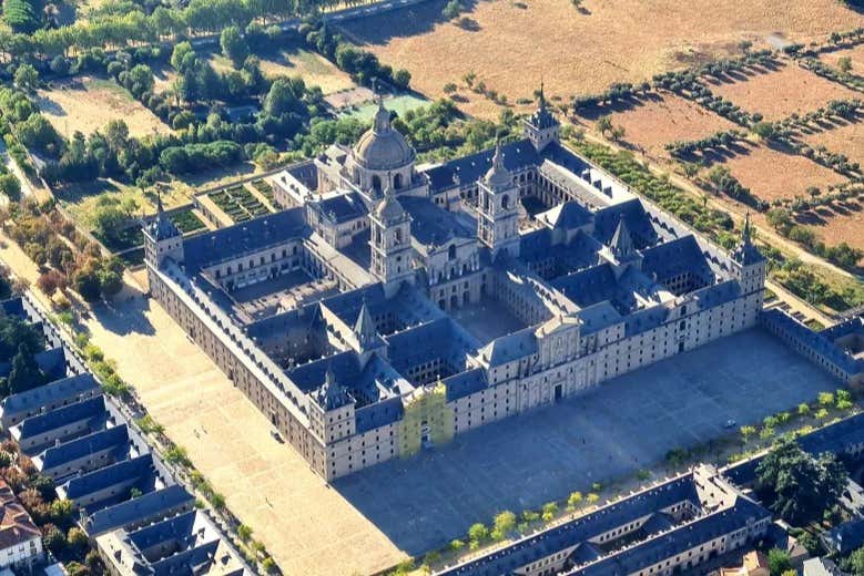 Vista aérea del monasterio de El Escorial