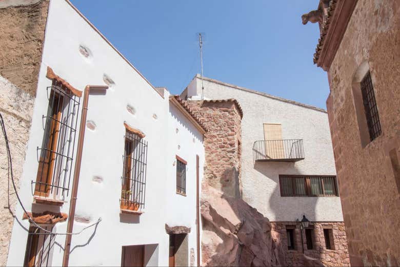 Típicas casas da localidade de Villafamés