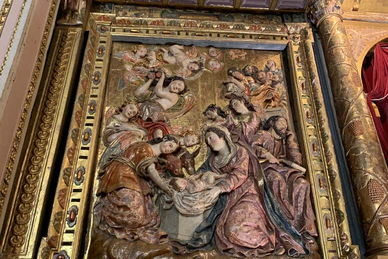 Un retablo en el Convento de la Anunciada