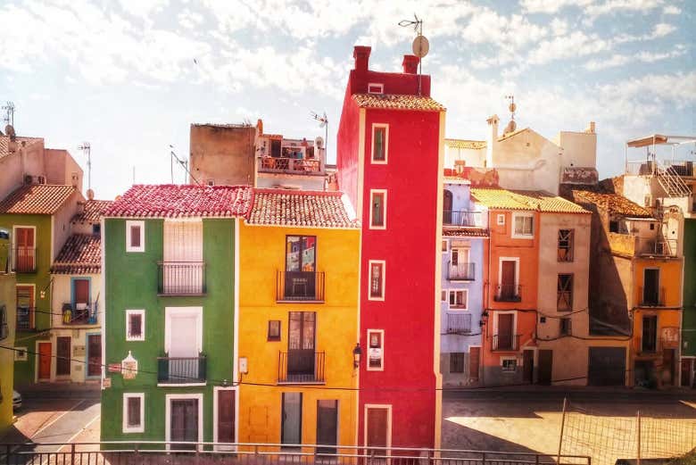 Edificios de colores en Villajoyosa