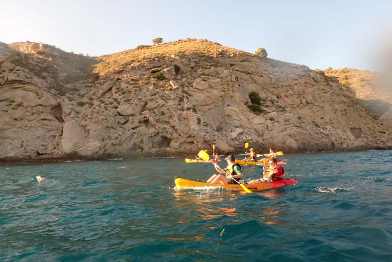 Vistas da paisagem ideal de Villajoyosa