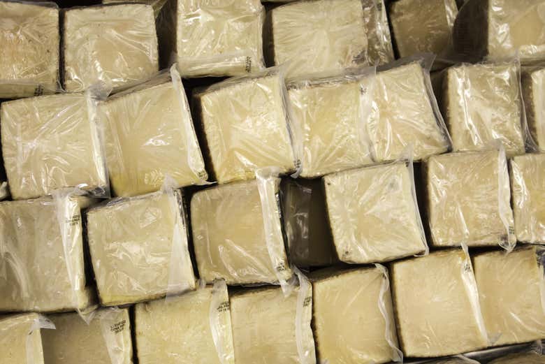 Manchego cheese wedges