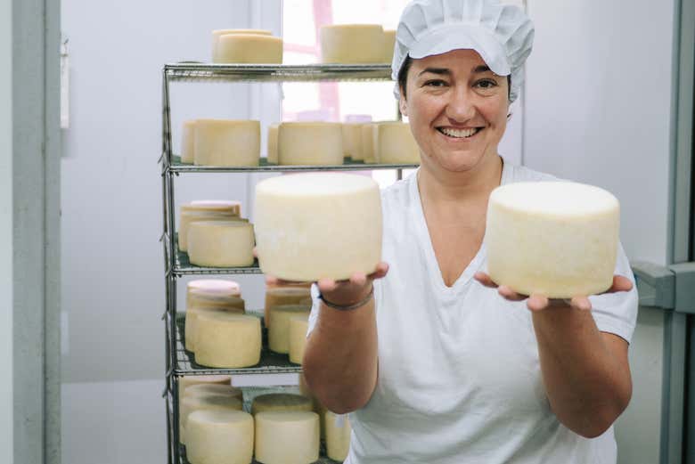 We'll learn about the cheese-making process