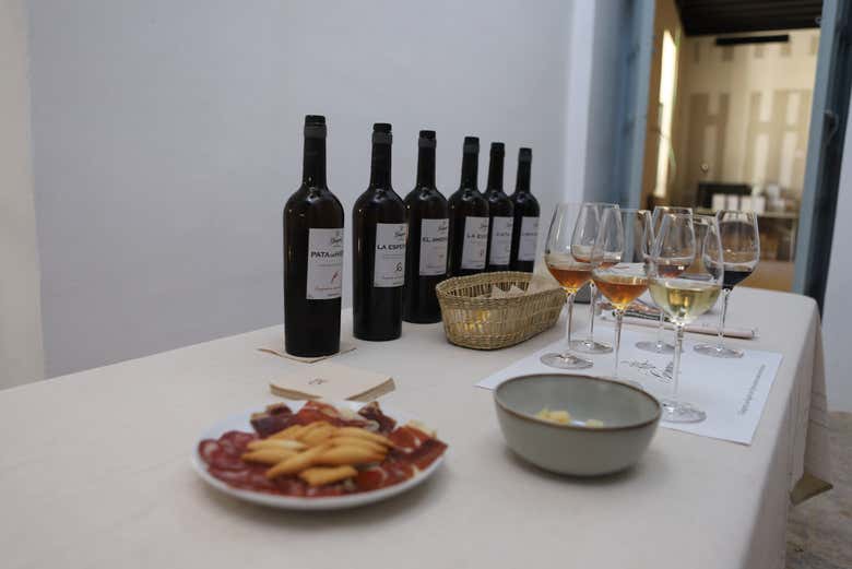 Todo listo para la cata de vinos andaluces