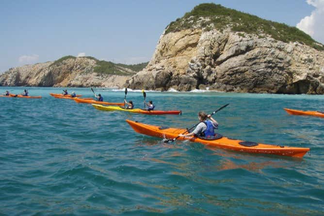 Durante o tour de caiaque por Vilanova i la Geltrú