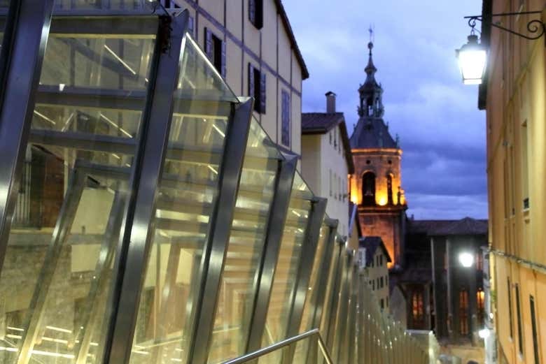 Anochecer en el centro de Vitoria