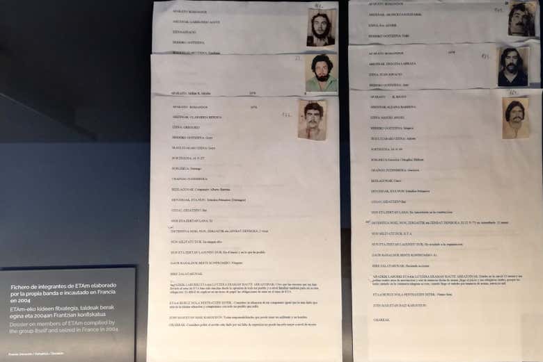 Documenti di alcuni dei membri dell'ETA