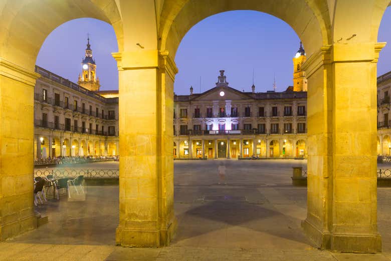 Plaza de España al calar della sera