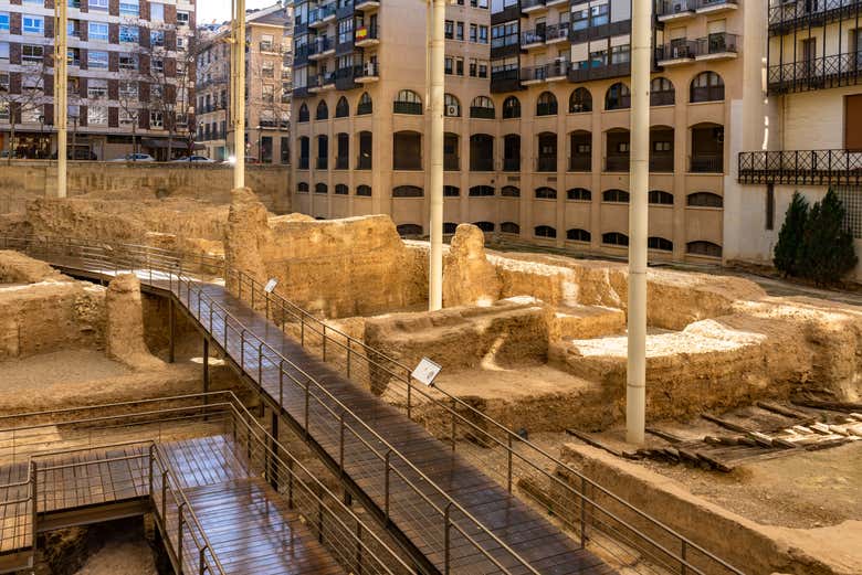 Ruines de l'amphithéâtre du musée de Caesaraugusta