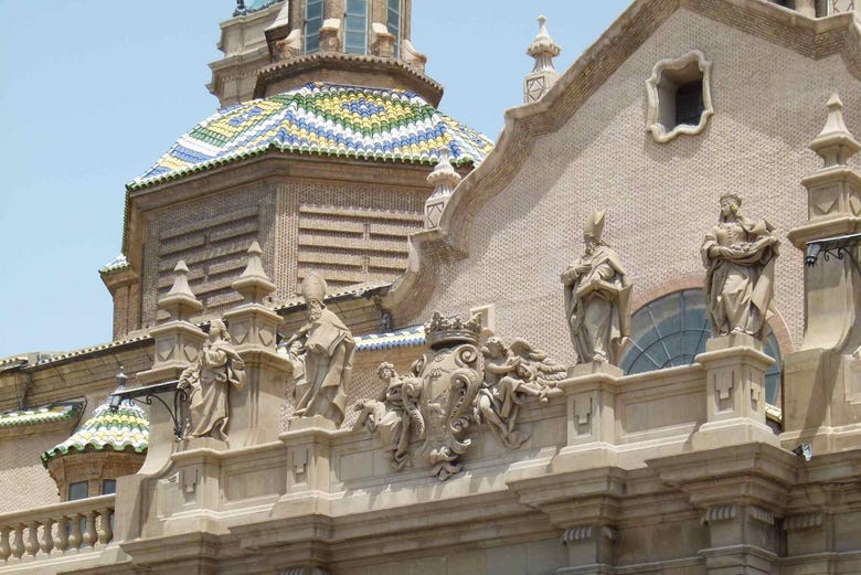 Detalle de la Basílica de Nuestra Señora del Pilar