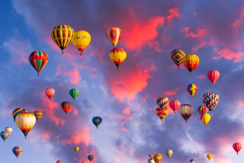Cielo de Albuquerque repleto de globos