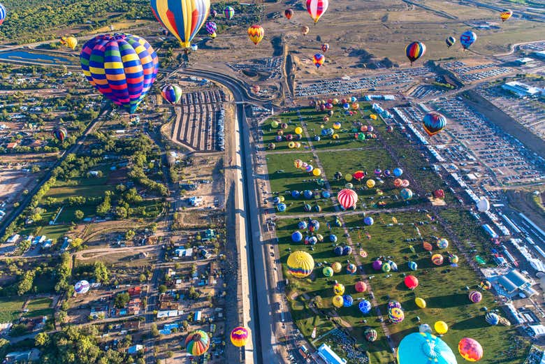 Volando sobre Albuquerque