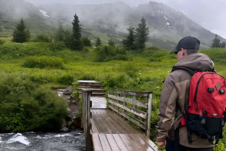 Durante una de las rutas de senderismo que haremos en Alaska