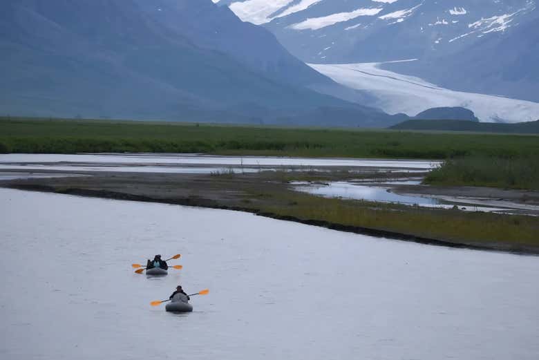 Haremos kayak por los lagos de Alaska