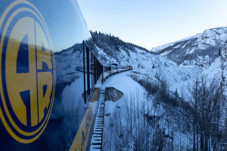 Detalles de los vagones del Aurora Winter Train