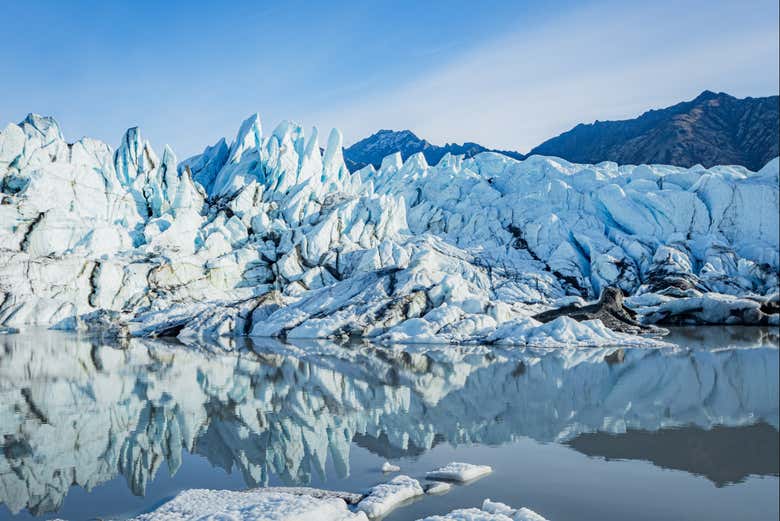 Paisajes del glaciar Matanuska