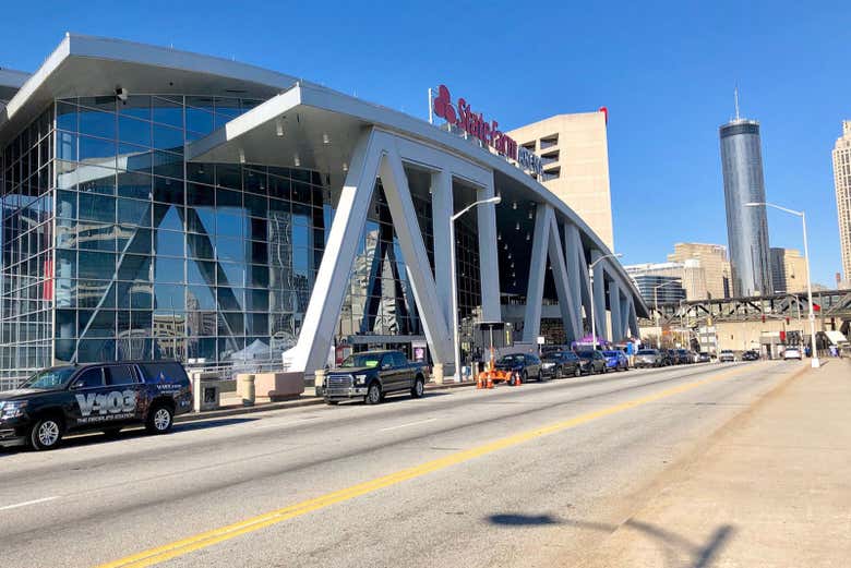 Entrando al State Farm Arena