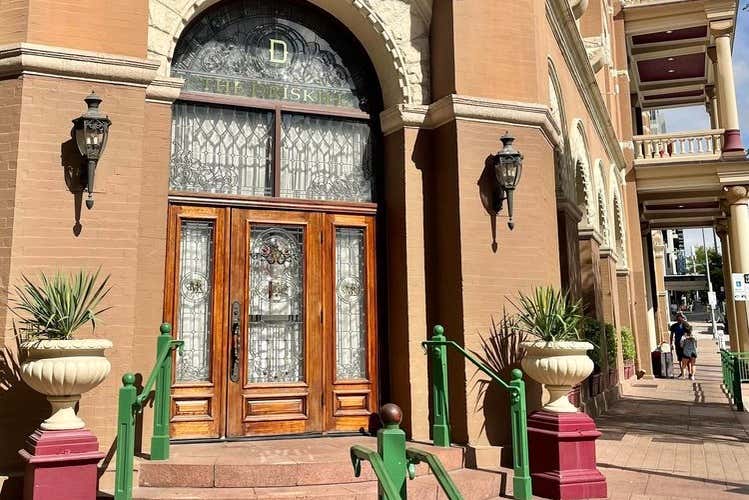 L'entrée de l'hôtel Driskill, point final de la visite
