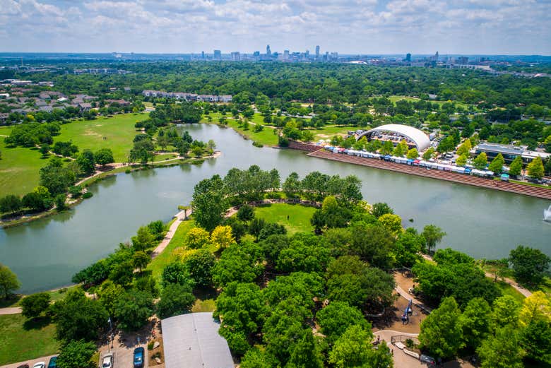 Mueller Lake Park, ao leste de Austin