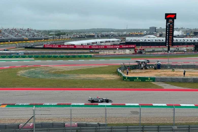 Panorámica de una de las rectas del Circuito de las Américas