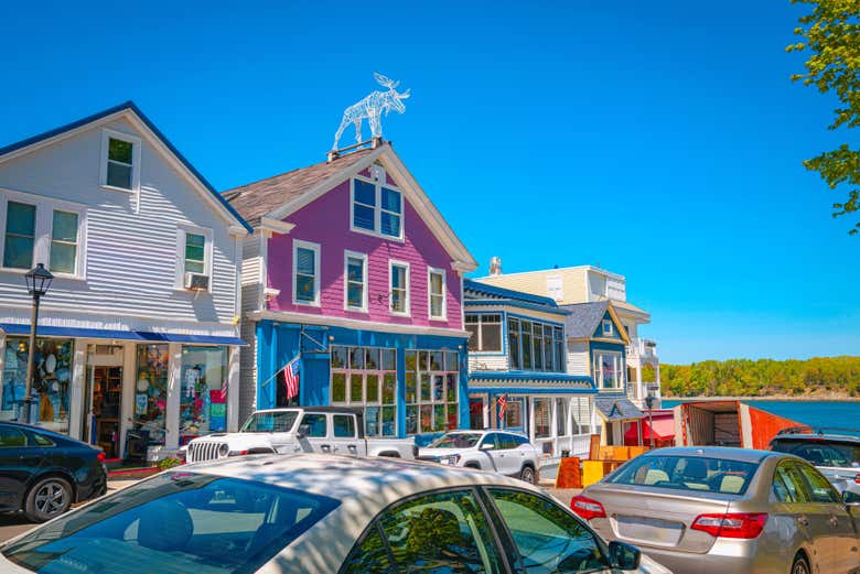 Bar Harbor destaca por su colorida arquitectura