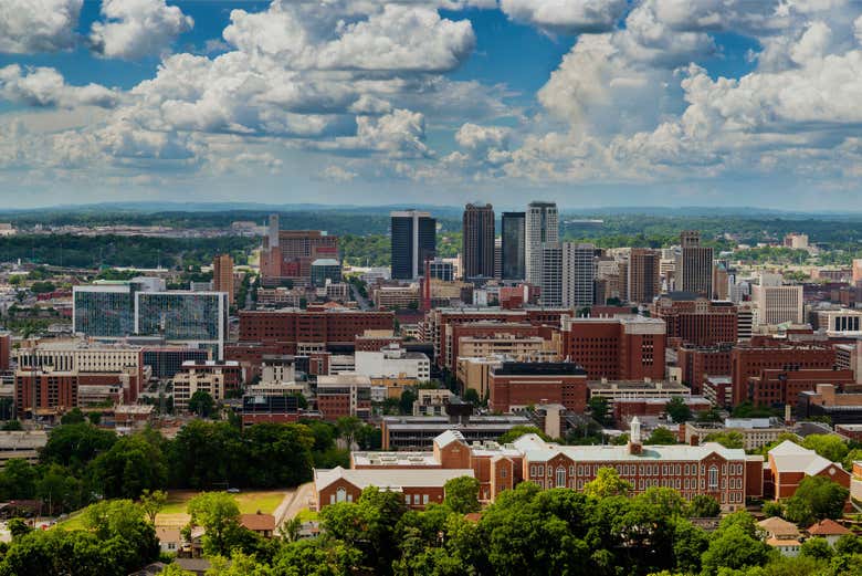 Vue panoramique sur Birmingham